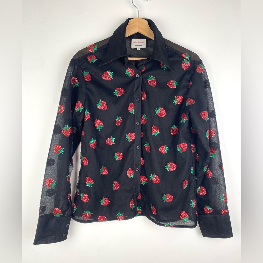 Lirika Matoshi Strawberry Shirt Black